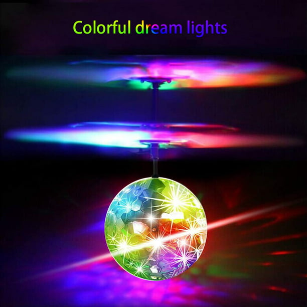 NO RC Details about   Kids Toy Suspended Crystal Ball Sensing Flying Aircraft Color LED Light